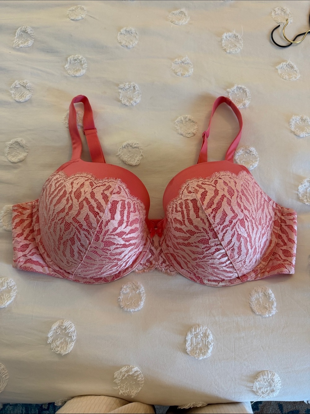 Torrid 42DDD Pink Lace Underwire Push-Up Bra - Women Intimates & Sleepwear
